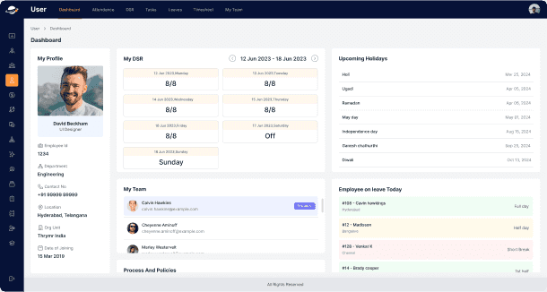 CRM - Dashboard Image